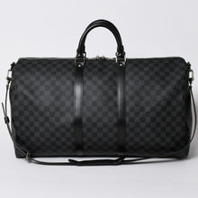 画像をギャラリービューアに読み込む, 新品同様品 LOUIS VUITTON ルイヴィトン キーポルバンドリエール55 ボストンバッグ N41413 ダミエグラフィット ブラック 中古 4a006086