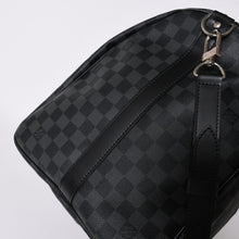 画像をギャラリービューアに読み込む, 新品同様品 LOUIS VUITTON ルイヴィトン キーポルバンドリエール55 ボストンバッグ N41413 ダミエグラフィット ブラック 中古 4a006086