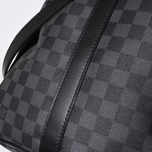 画像をギャラリービューアに読み込む, 新品同様品 LOUIS VUITTON ルイヴィトン キーポルバンドリエール55 ボストンバッグ N41413 ダミエグラフィット ブラック 中古 4a006086