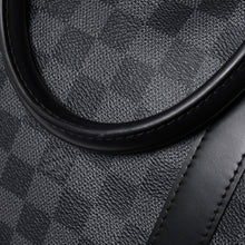 画像をギャラリービューアに読み込む, 新品同様品 LOUIS VUITTON ルイヴィトン キーポルバンドリエール55 ボストンバッグ N41413 ダミエグラフィット ブラック 中古 4a006086