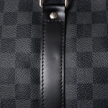 画像をギャラリービューアに読み込む, 新品同様品 LOUIS VUITTON ルイヴィトン キーポルバンドリエール55 ボストンバッグ N41413 ダミエグラフィット ブラック 中古 4a006086