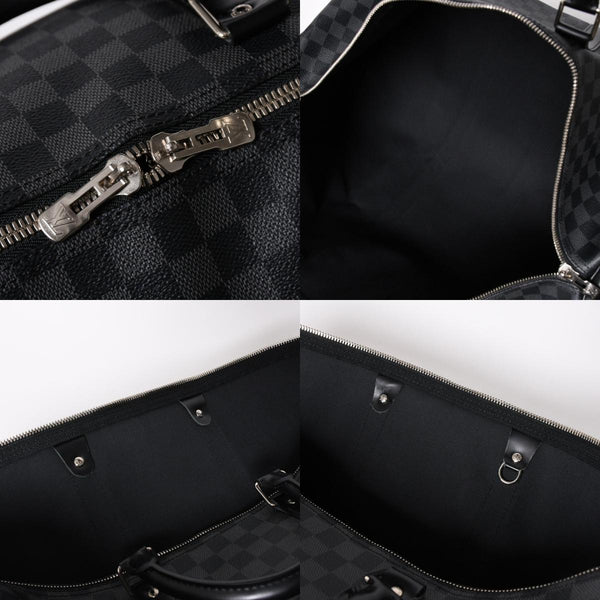 新品同様品 LOUIS VUITTON ルイヴィトン キーポルバンドリエール55 ボストンバッグ N41413 ダミエグラフィット ブラック 中古 4a006086