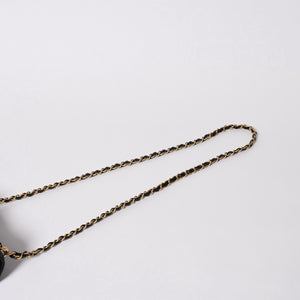 極美品 CHANEL シャネル Sフラップ Sチェーンショルダーストラップ ランダム番台 ココマーク キャビアスキン ブラック ゴールド金具 中古 4a006023