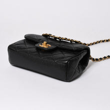 画像をギャラリービューアに読み込む, 極美品 CHANEL シャネル Sフラップ Sチェーンショルダーストラップ ランダム番台 ココマーク キャビアスキン ブラック ゴールド金具 中古 4a006023