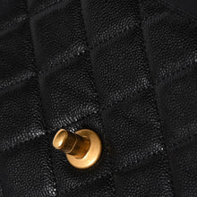 画像をギャラリービューアに読み込む, 極美品 CHANEL シャネル Sフラップ Sチェーンショルダーストラップ ランダム番台 ココマーク キャビアスキン ブラック ゴールド金具 中古 4a006023