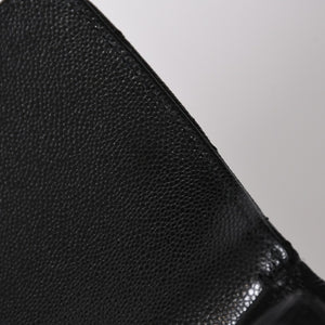 極美品 CHANEL シャネル Sフラップ Sチェーンショルダーストラップ ランダム番台 ココマーク キャビアスキン ブラック ゴールド金具 中古 4a006023