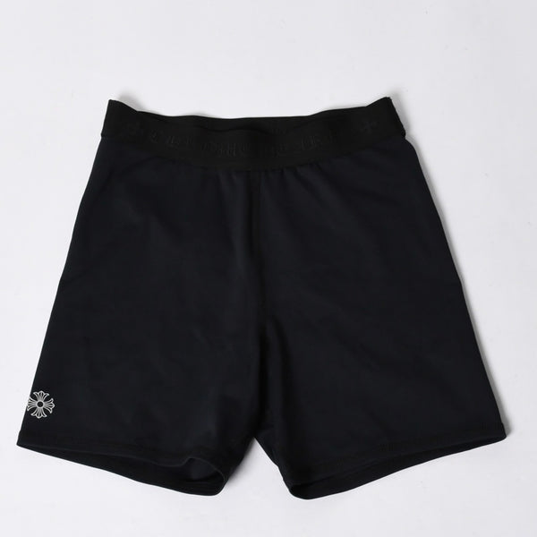 New and unused CHROME HEARTS Shorts with logo waistband Black Size S Used 4a005916