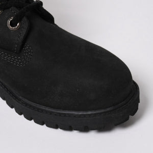 新品同様品 CHROME HEARTS クロムハーツ Timberland ティンバーランド コラボ ブーツ ブラック ダガー クロスボール サイズ6.5 中古 4a006031