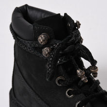 画像をギャラリービューアに読み込む, 新品同様品 CHROME HEARTS クロムハーツ Timberland ティンバーランド コラボ ブーツ ブラック ダガー クロスボール サイズ6.5 中古 4a006031