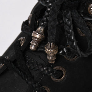 新品同様品 CHROME HEARTS クロムハーツ Timberland ティンバーランド コラボ ブーツ ブラック ダガー クロスボール サイズ6.5 中古 4a006031