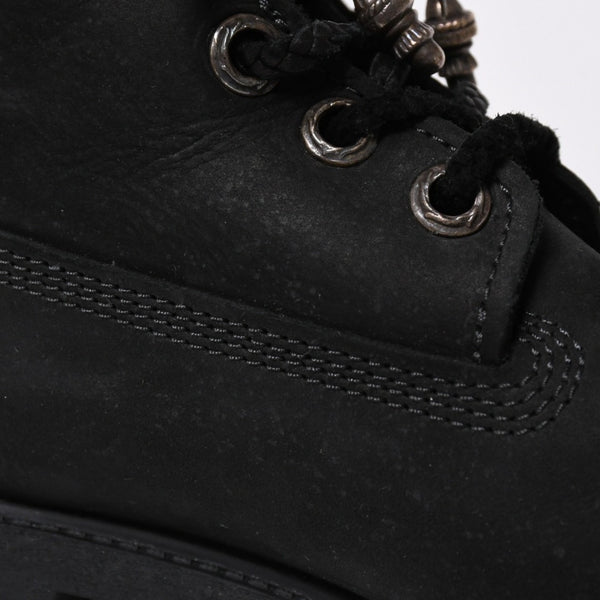 新品同様品 CHROME HEARTS クロムハーツ Timberland ティンバーランド コラボ ブーツ ブラック ダガー クロスボール サイズ6.5 中古 4a006031
