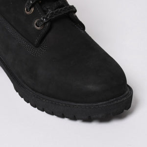 新品同様品 CHROME HEARTS クロムハーツ Timberland ティンバーランド コラボ ブーツ ブラック ダガー クロスボール サイズ6.5 中古 4a006031