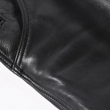 画像をギャラリービューアに読み込む, 極美品 CHROME HEARTS クロムハーツ レザーオーバーオール クロスボールボタン フレアパッチ ダガージップ ブラック レザー 925 中古 4a005919