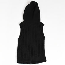 Load the image into the gallery viewer. 極美品 CHROME HEARTS クロムハーツ カシミヤ ノースリーブ ニットトップス ニットベスト シルバー925 ブラック サイズS 中古 4a005746