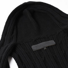 Load the image into the gallery viewer. 極美品 CHROME HEARTS クロムハーツ カシミヤ ノースリーブ ニットトップス ニットベスト シルバー925 ブラック サイズS 中古 4a005746