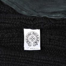Load the image into the gallery viewer. 極美品 CHROME HEARTS クロムハーツ カシミヤ ノースリーブ ニットトップス ニットベスト シルバー925 ブラック サイズS 中古 4a005746