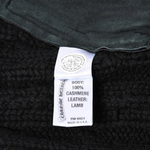 Load the image into the gallery viewer. 極美品 CHROME HEARTS クロムハーツ カシミヤ ノースリーブ ニットトップス ニットベスト シルバー925 ブラック サイズS 中古 4a005746
