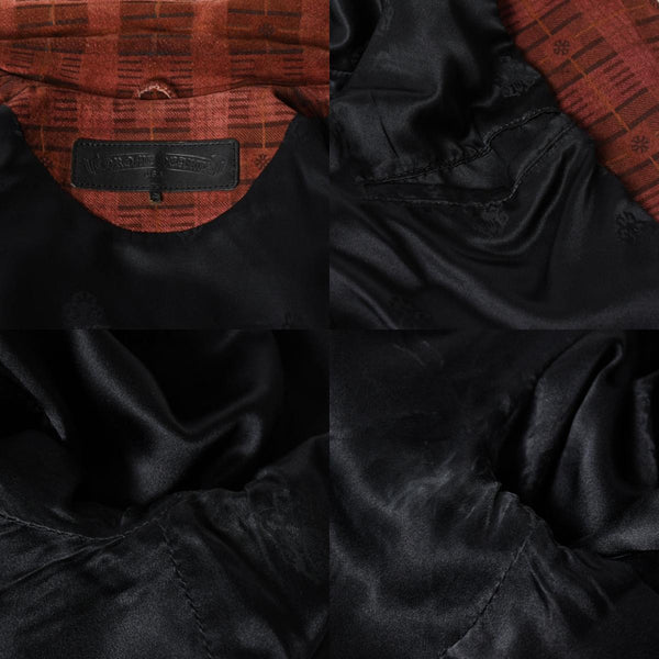 CHROME HEARTS クロムハーツ ダブルライダースジャケット CHプラス クロスボール ダガージップ スクロールラベル サイズS スエード ボルドー 良品 中古 4a005920