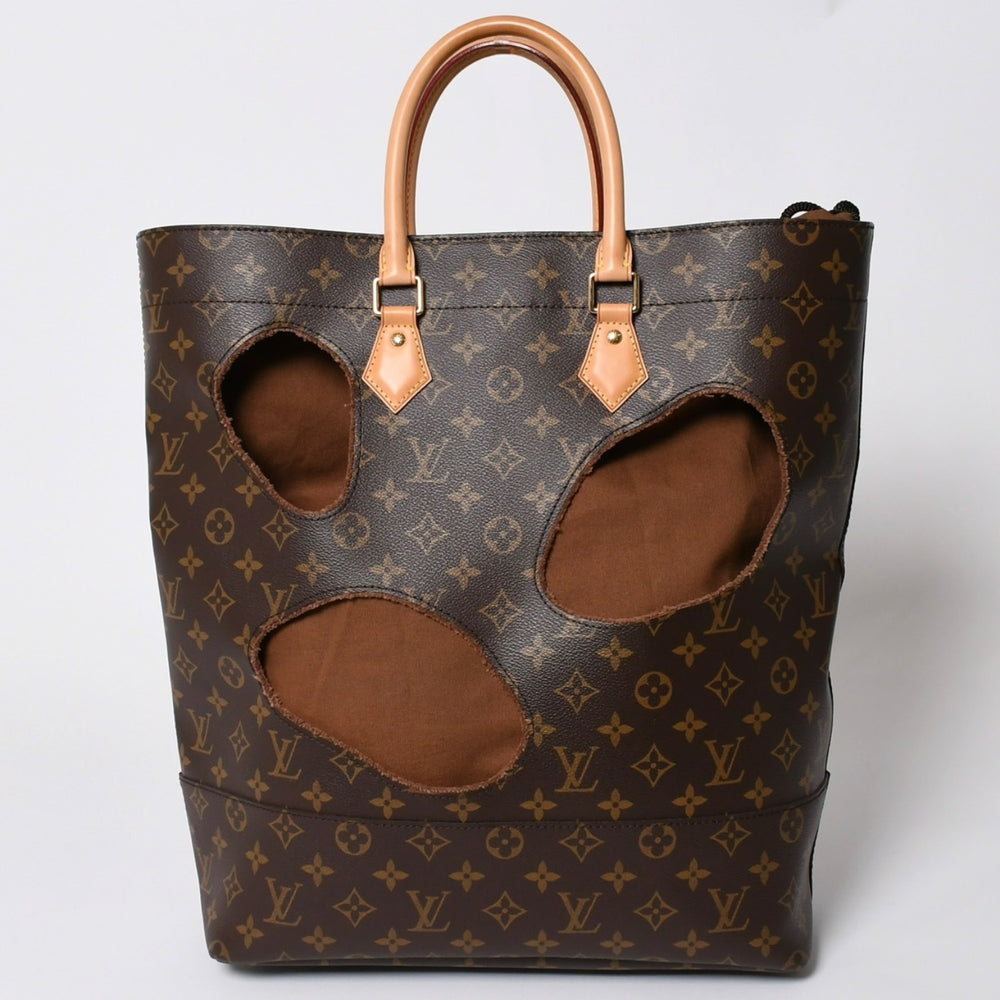 極美品 LOUIS VUITTON ルイヴィトン ウィズホールズ トートバッグ M40279 コムデギャルソン 川久保玲 2014 ゴールド金具 中古 4a005935