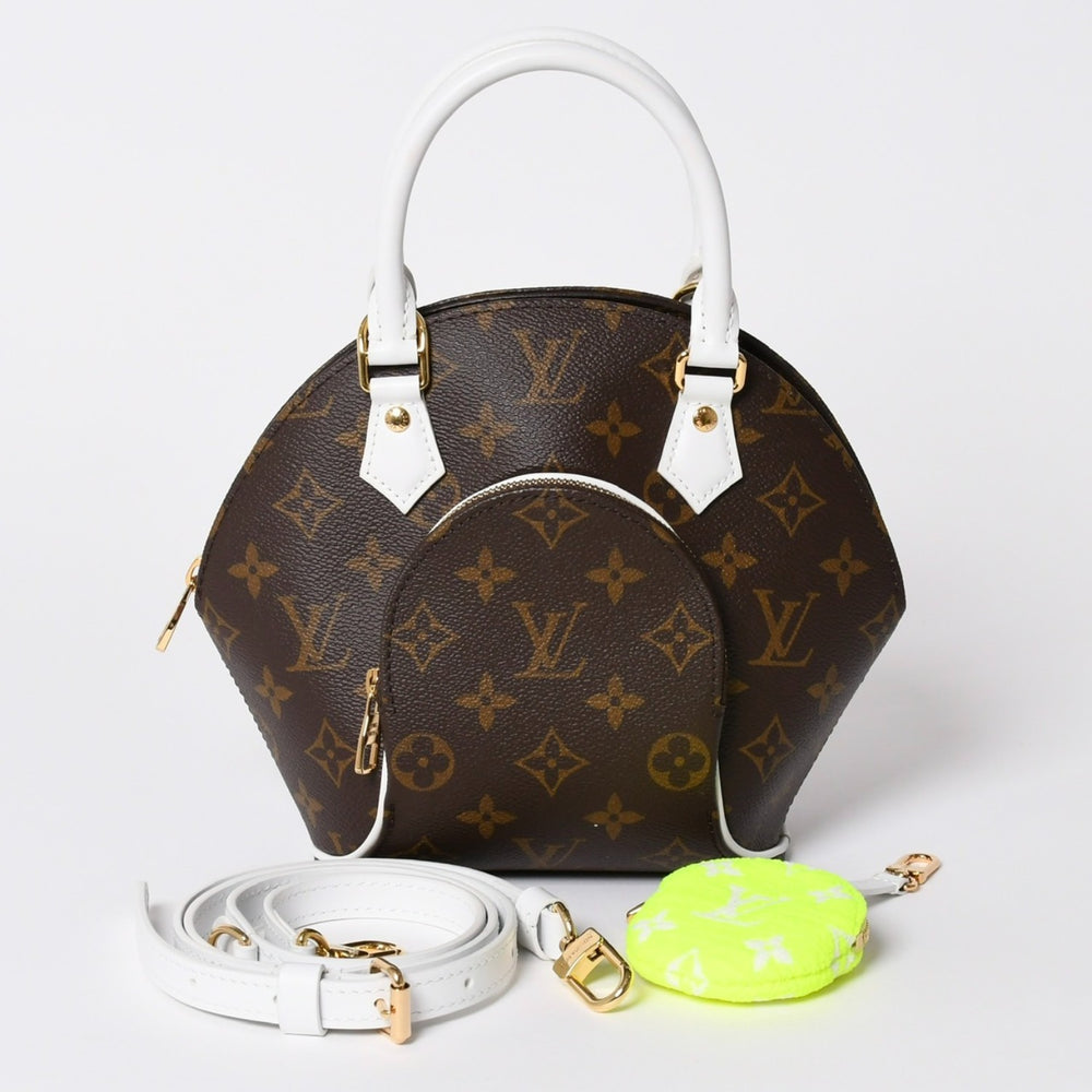 極美品 LOUIS VUITTON ルイヴィトン エリプスBB 2WAYバッグ M20752 モノグラム LVマッチコレクション テニス ブラウン 中古 4a006018