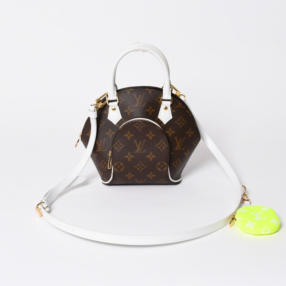 極美品 LOUIS VUITTON ルイヴィトン エリプスBB 2WAYバッグ M20752 モノグラム LVマッチコレクション テニス ブラウン 中古 4a006018
