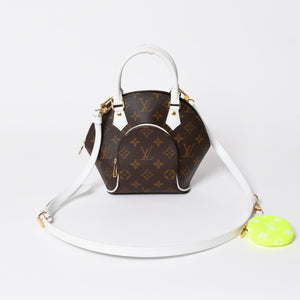 極美品 LOUIS VUITTON ルイヴィトン エリプスBB 2WAYバッグ M20752 モノグラム LVマッチコレクション テニス ブラウン 中古 4a006018