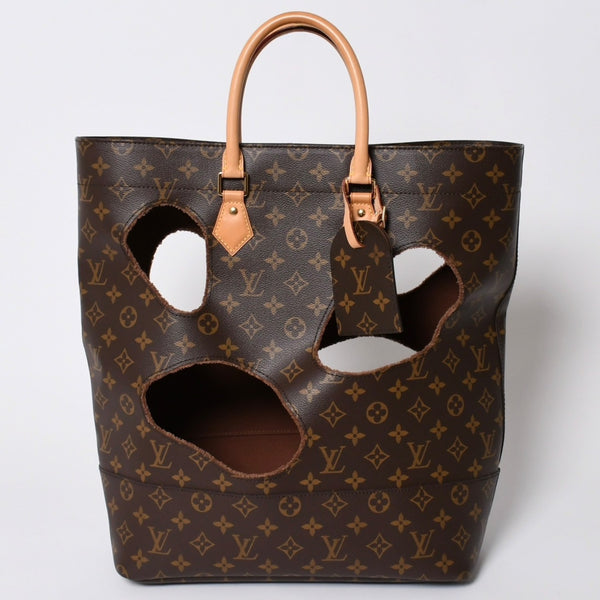 極美品 LOUIS VUITTON ルイヴィトン ウィズホールズ トートバッグ M40279 コムデギャルソン 川久保玲 2014 ゴールド金具 中古 4a005935
