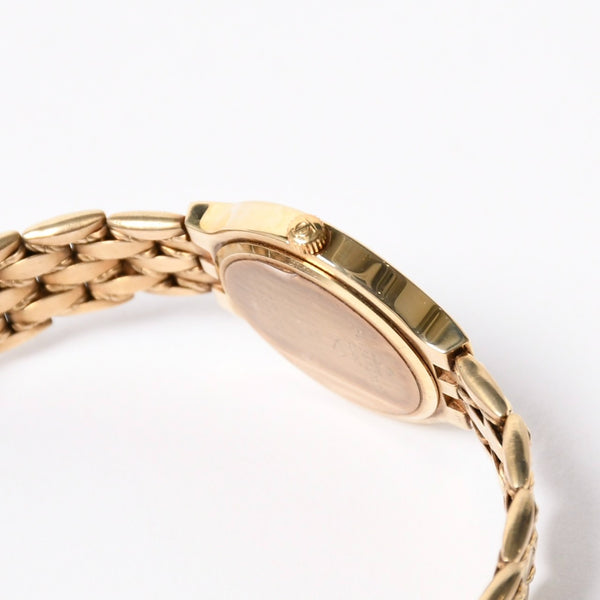 極美品 Baume & Mercier ボーム＆メルシエ × Tiffany & Co. ティファニー クラシック 腕時計 6656 重量約41.79g QZ 14K 白文字盤 中古 4a004061