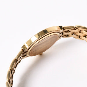 極美品 Baume & Mercier ボーム＆メルシエ × Tiffany & Co. ティファニー クラシック 腕時計 6656 重量約41.79g QZ 14K 白文字盤 中古 4a004061