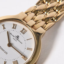 画像をギャラリービューアに読み込む, 極美品 Baume &amp; Mercier ボーム＆メルシエ × Tiffany &amp; Co. ティファニー クラシック 腕時計 6656 重量約41.79g QZ 14K 白文字盤 中古 4a004061