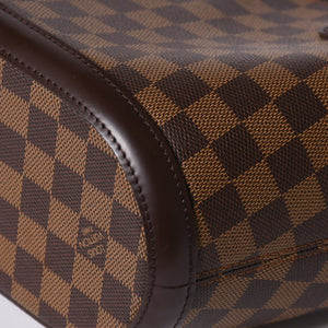 極美品 LOUIS VUITTON ルイヴィトン ハンドバッグ N51121 マノスクPM ダミエ ブラウン ゴールド金具 中古 4a005937