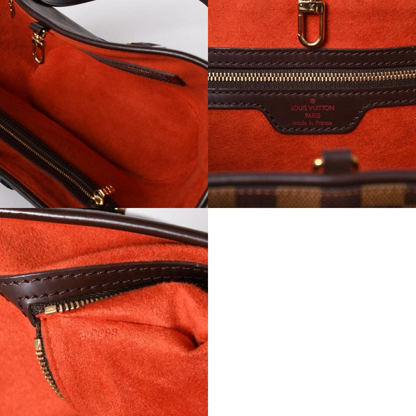 極美品 LOUIS VUITTON ルイヴィトン ハンドバッグ N51121 マノスクPM ダミエ ブラウン ゴールド金具 中古 4a005937