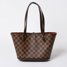 画像をギャラリービューアに読み込む, 極美品 LOUIS VUITTON ルイヴィトン ハンドバッグ N51121 マノスクPM ダミエ ブラウン ゴールド金具 中古 4a005937