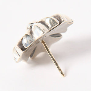 CHROME HEARTS クロムハーツ #4 CH PLUS STUDS #4 ラージ CHプラス スタッド ピアス 重量約5.32g シルバー925 片耳用 美品 中古 4a005923