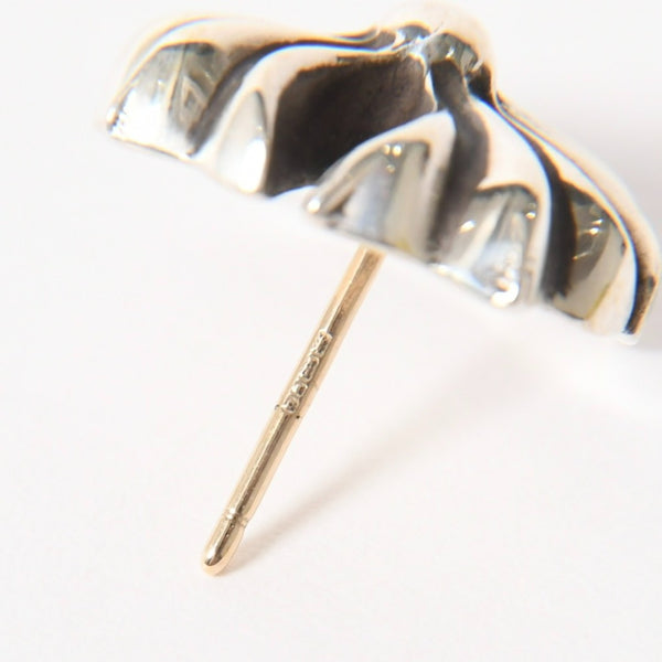 CHROME HEARTS クロムハーツ #4 CH PLUS STUDS #4 ラージ CHプラス スタッド ピアス 重量約5.32g シルバー925 片耳用 美品 中古 4a005923
