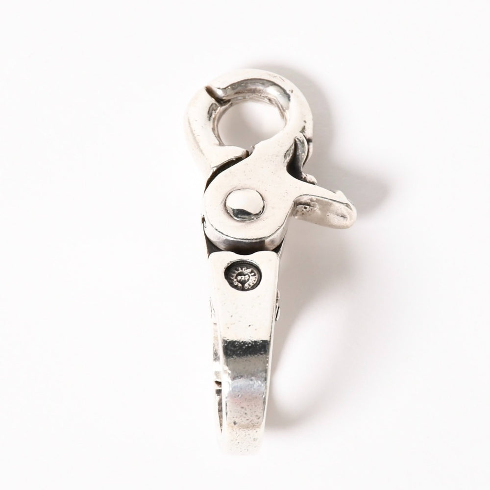 CHROME HEARTS クロムハーツ QUICK CLIP CROSS BALL クイッククリップ クロスボール キーリング 重量51.76g シルバー925 美品 中古 4a005930