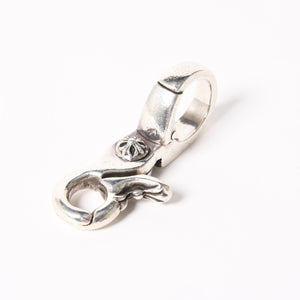 CHROME HEARTS クロムハーツ QUICK CLIP CROSS BALL クイッククリップ クロスボール キーリング 重量51.76g シルバー925 美品 中古 4a005930