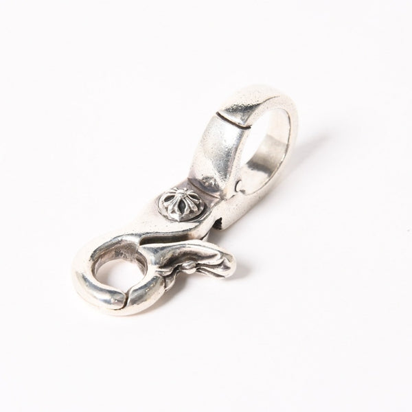 CHROME HEARTS クロムハーツ QUICK CLIP CROSS BALL クイッククリップ クロスボール キーリング 重量51.76g シルバー925 美品 中古 4a005930