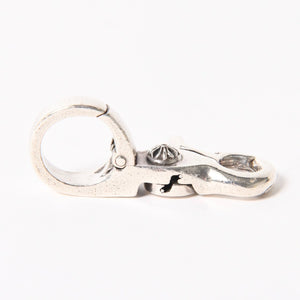 CHROME HEARTS クロムハーツ QUICK CLIP CROSS BALL クイッククリップ クロスボール キーリング 重量51.76g シルバー925 美品 中古 4a005930