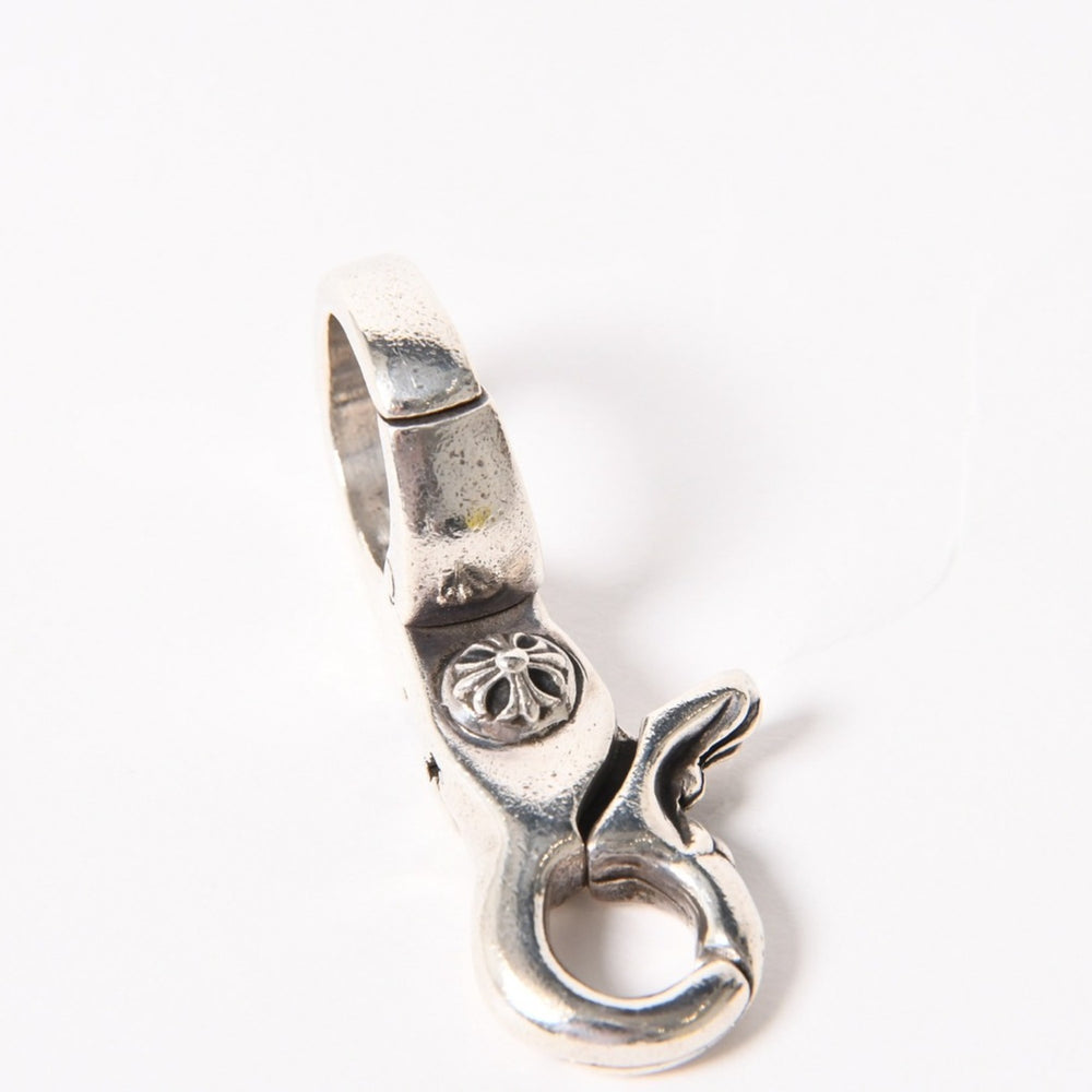 CHROME HEARTS クロムハーツ QUICK CLIP CROSS BALL クイッククリップ クロスボール キーリング 重量51.76g シルバー925 美品 中古 4a005930