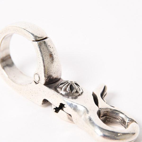 CHROME HEARTS クロムハーツ QUICK CLIP CROSS BALL クイッククリップ クロスボール キーリング 重量51.76g シルバー925 美品 中古 4a005930