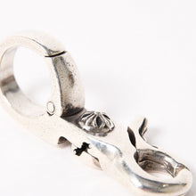 画像をギャラリービューアに読み込む, CHROME HEARTS クロムハーツ QUICK CLIP CROSS BALL クイッククリップ クロスボール キーリング 重量51.76g シルバー925 美品 中古 4a005930