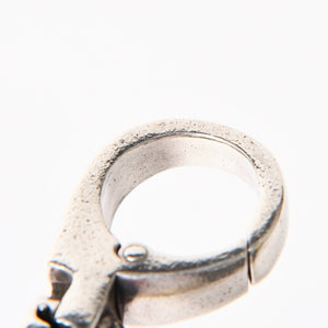 CHROME HEARTS クロムハーツ QUICK CLIP CROSS BALL クイッククリップ クロスボール キーリング 重量51.76g シルバー925 美品 中古 4a005930