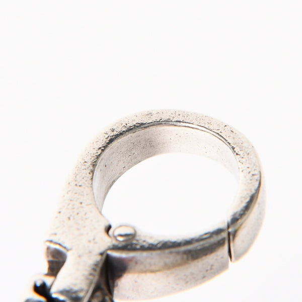 CHROME HEARTS クロムハーツ QUICK CLIP CROSS BALL クイッククリップ クロスボール キーリング 重量51.76g シルバー925 美品 中古 4a005930