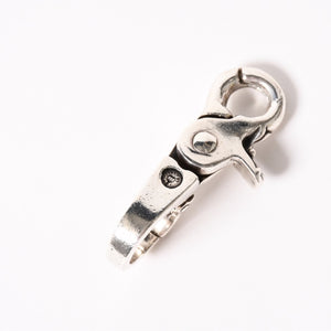 CHROME HEARTS クロムハーツ QUICK CLIP CROSS BALL クイッククリップ クロスボール キーリング 重量51.76g シルバー925 美品 中古 4a005930