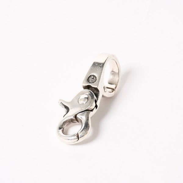 CHROME HEARTS クロムハーツ QUICK CLIP CROSS BALL クイッククリップ クロスボール キーリング 重量51.76g シルバー925 美品 中古 4a005930