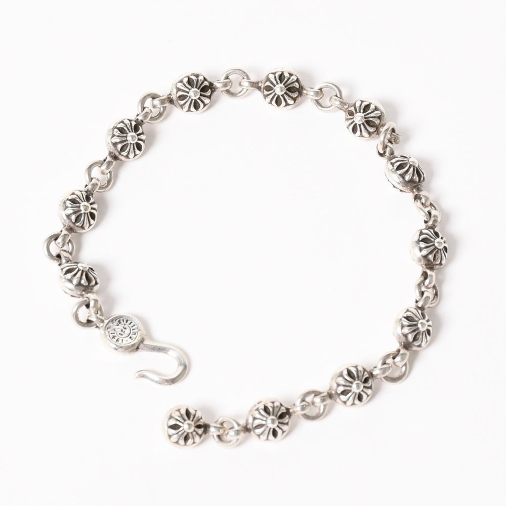 CHROME HEARTS クロムハーツ #1 Cross Ball Bracelet #1クロスボール ブレスレット 重量約51.15g 全長約27cm シルバー925 美品 中古 4a005925