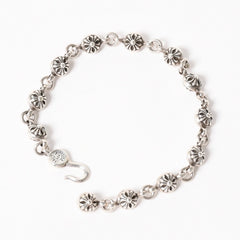 CHROME HEARTS クロムハーツ #1 Cross Ball Bracelet #1クロスボール ブレスレット 重量約51.15g 全長約27cm シルバー925 美品 中古 4a005925