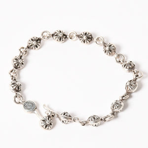 CHROME HEARTS クロムハーツ #1 Cross Ball Bracelet #1クロスボール ブレスレット 重量約51.15g 全長約27cm シルバー925 美品 中古 4a005925