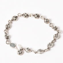 画像をギャラリービューアに読み込む, CHROME HEARTS クロムハーツ #1 Cross Ball Bracelet #1クロスボール ブレスレット 重量約51.15g 全長約27cm シルバー925 美品 中古 4a005925